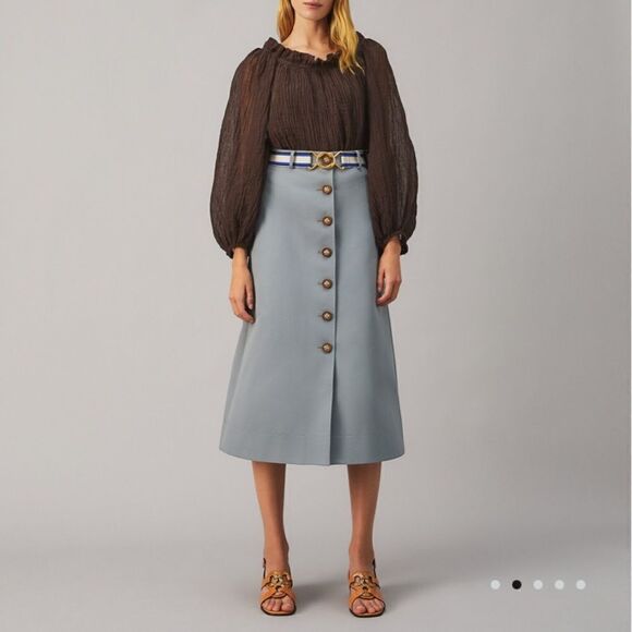 RUFFLE NECK TOP  - Picture 2 of 6